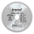 Trend CraftPo CSB/21060TC Wood Thin Kerf Circular Saw Blade for Cordless Saws 210mm x 30mm 60T