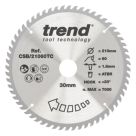 Trend CSB/21060TC Wood Thin Kerf Circular Saw Blade for Cordless Saws 210mm x 30mm 60T