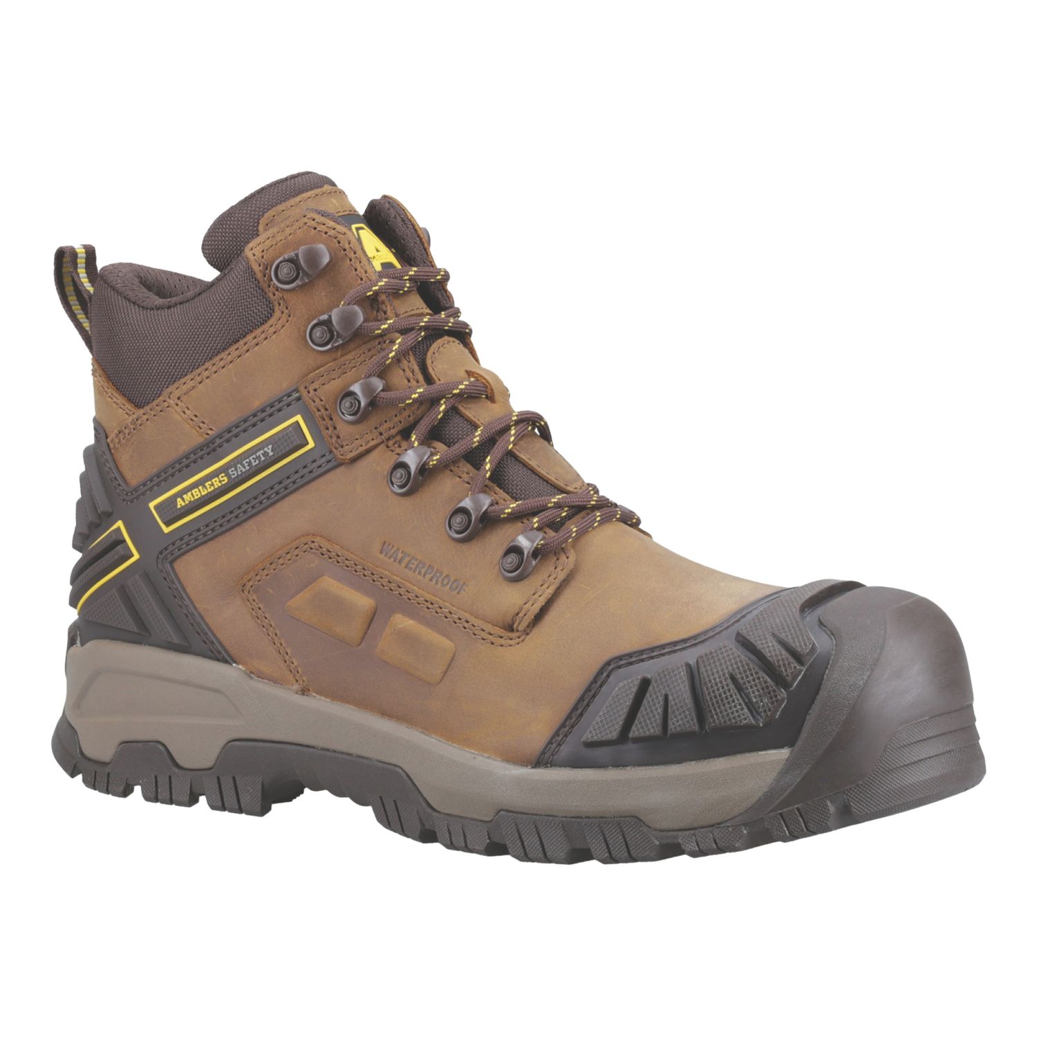 Amblers AS961C Quarry Size 10.5 Brown Waterproof Safety Boots (838XP)
