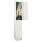 LinkLockers 2-Door Security Locker 1800mm x 300mm Grey