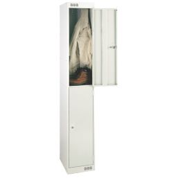 LinkLockers 2-Door Security Locker 1800mm x 300mm Grey