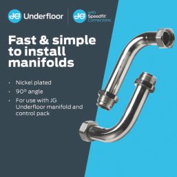 JG Speedfit Manifold Connectors Chrome 2 Pack