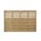 Forest Kyoto  Slatted Top Fence Panels Natural Timber 6' x 4' Pack of 4