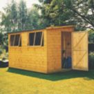 Shire Norfolk 10' x 10' (Nominal) Pent Tongue & Groove Timber Workshop