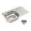 Jabiri Compact 1 Bowl  Satin Stainless Steel Sink 600mm x 500mm