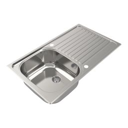 Jabiri Compact 1 Bowl  Satin Stainless Steel Sink 600mm x 500mm