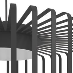 Eglo Ginestrone-Z LED Pendant Light Black 22W 2450lm