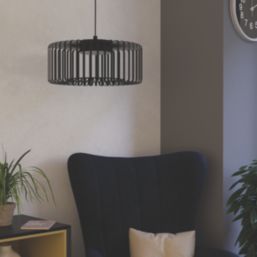 Eglo Ginestrone-Z LED Pendant Light Black 22W 2450lm