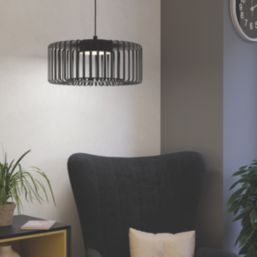 Eglo Ginestrone-Z LED Pendant Light Black 22W 2450lm