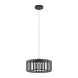 Eglo Ginestrone-Z LED Pendant Light Black 22W 2450lm