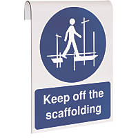 "Keep Off the Scaffolding" Sign 500 x 300mm
