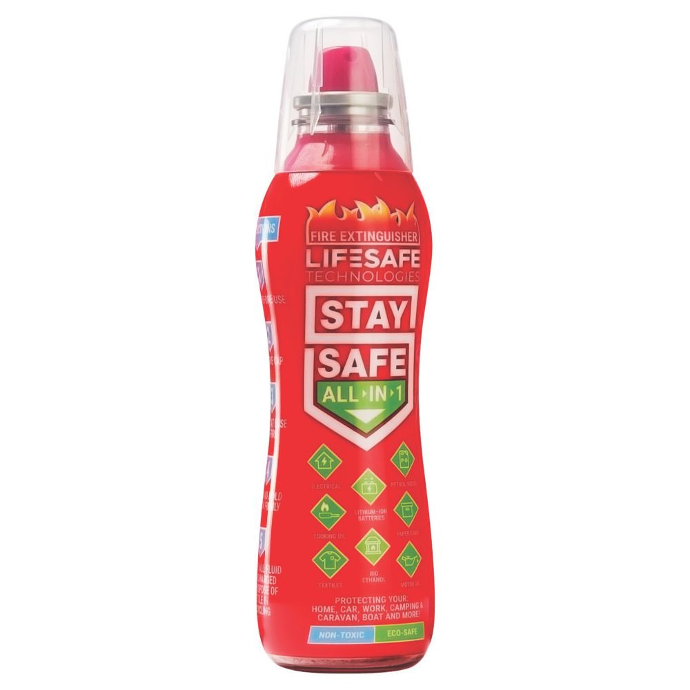 LifeSafe Technologies StaySafe All-In-1 All Fires Spray Bottle Fire ...