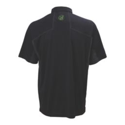 Apache Langley Polo Shirt Black Medium 44" Chest