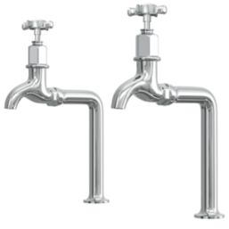 ETAL Alton Bib Cross Head Taps Chrome 1 Pair