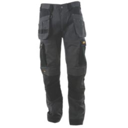 DeWalt Barstow Holster Work Trousers Charcoal Grey 38" W 29" L