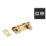 Smith & Locke Necked Door Bolt Brass-Effect 63mm