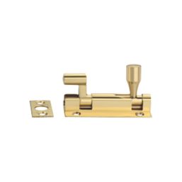 Smith & Locke Necked Door Bolt Brass-Effect 63mm