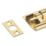 Smith & Locke Necked Door Bolt Brass-Effect 63mm