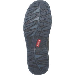 Hard Yakka Banjo Size 10  Brown Water-Resistant Steel Toe Cap Safety Dealer Boots