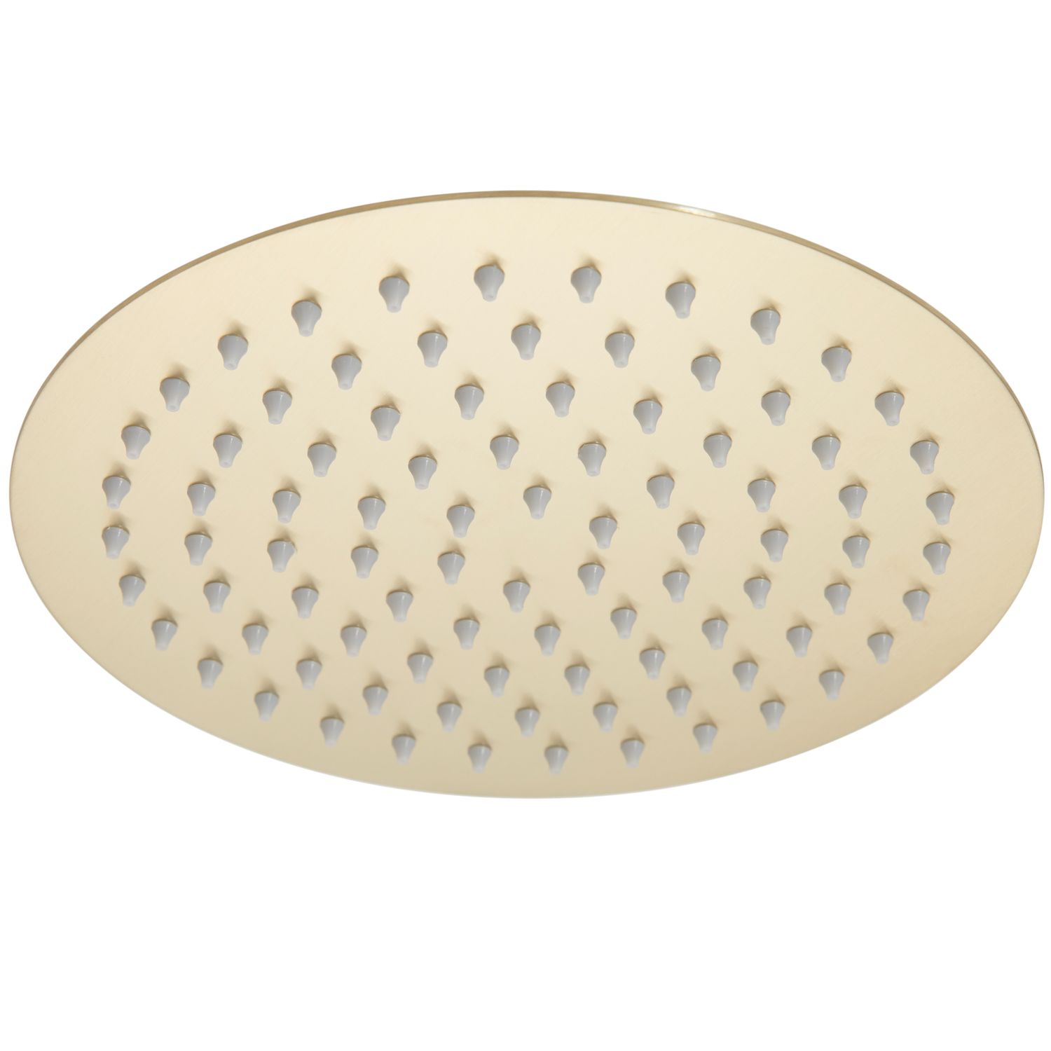 Highlife Bathrooms Swivel & Tilt Round Rainfall Shower Head Brushed Brass 200mm (839TJ)