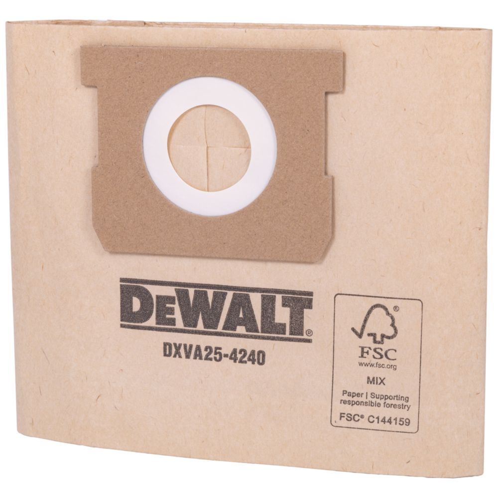 DeWalt DXV15T Toolbox 15L Wet & Dry Vacuum Cleaner Dust Bags