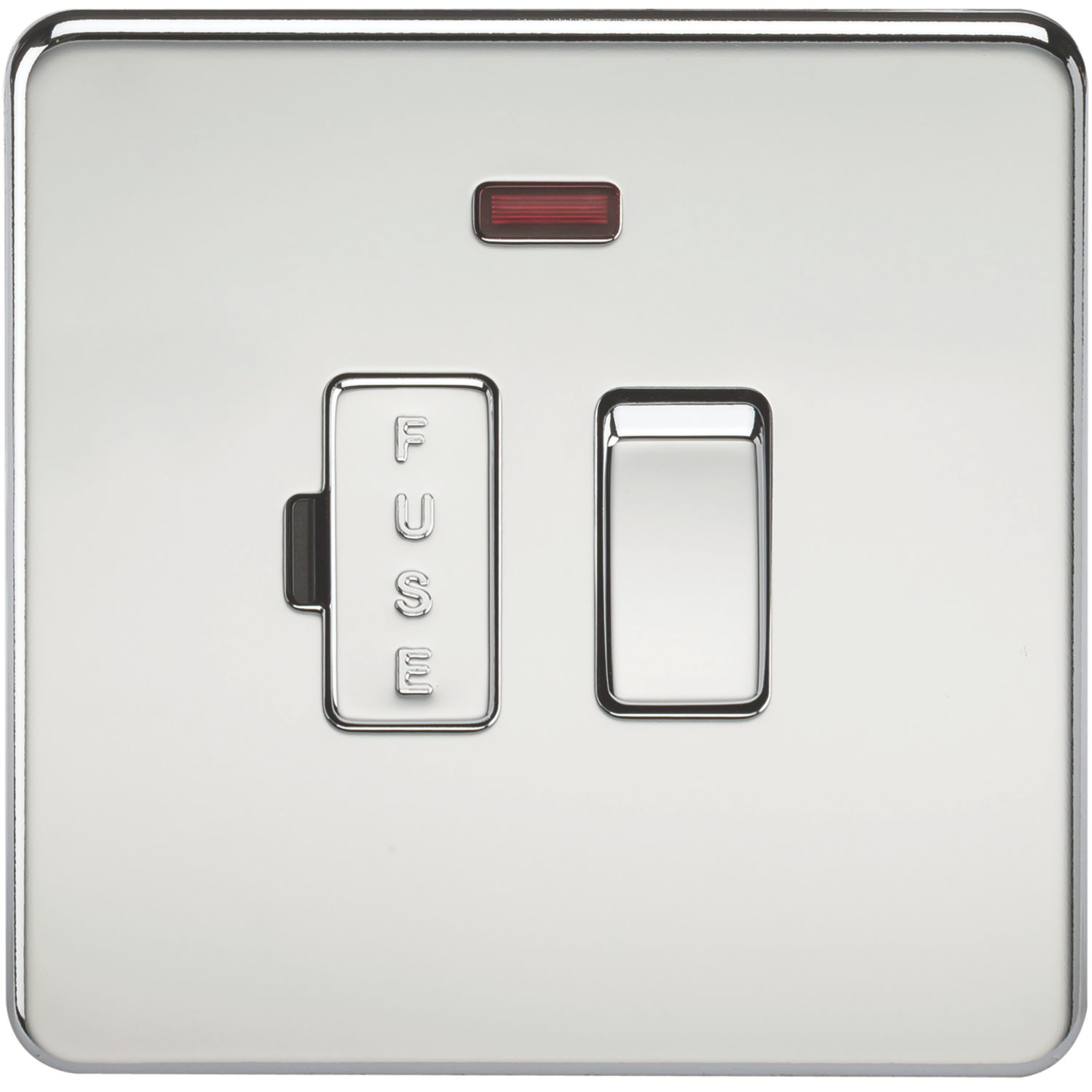 Knightsbridge 13A Switched Fused Spur with LED Polished Chrome (839TY)