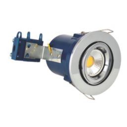 Electralite Yate Adjustable  Fire Rated Downlights Chrome 10 Pack