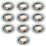 Electralite Yate Adjustable  Fire Rated Downlights Chrome 10 Pack