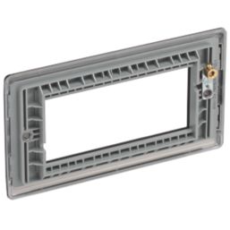 British General Nexus Metal 4-Module Modular Faceplate Black Nickel