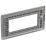 British General Nexus Metal 4-Module Modular Faceplate Black Nickel