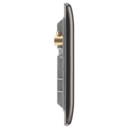 British General Nexus Metal 4-Module Modular Faceplate Black Nickel