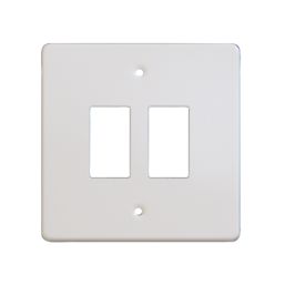 Varilight PowerGrid 2-Module Grid Faceplate White