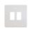 Varilight PowerGrid 2-Module Grid Faceplate White