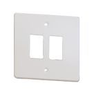 Varilight PowerGrid 2-Module Grid Faceplate White