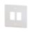 Varilight PowerGrid 2-Module Grid Faceplate White