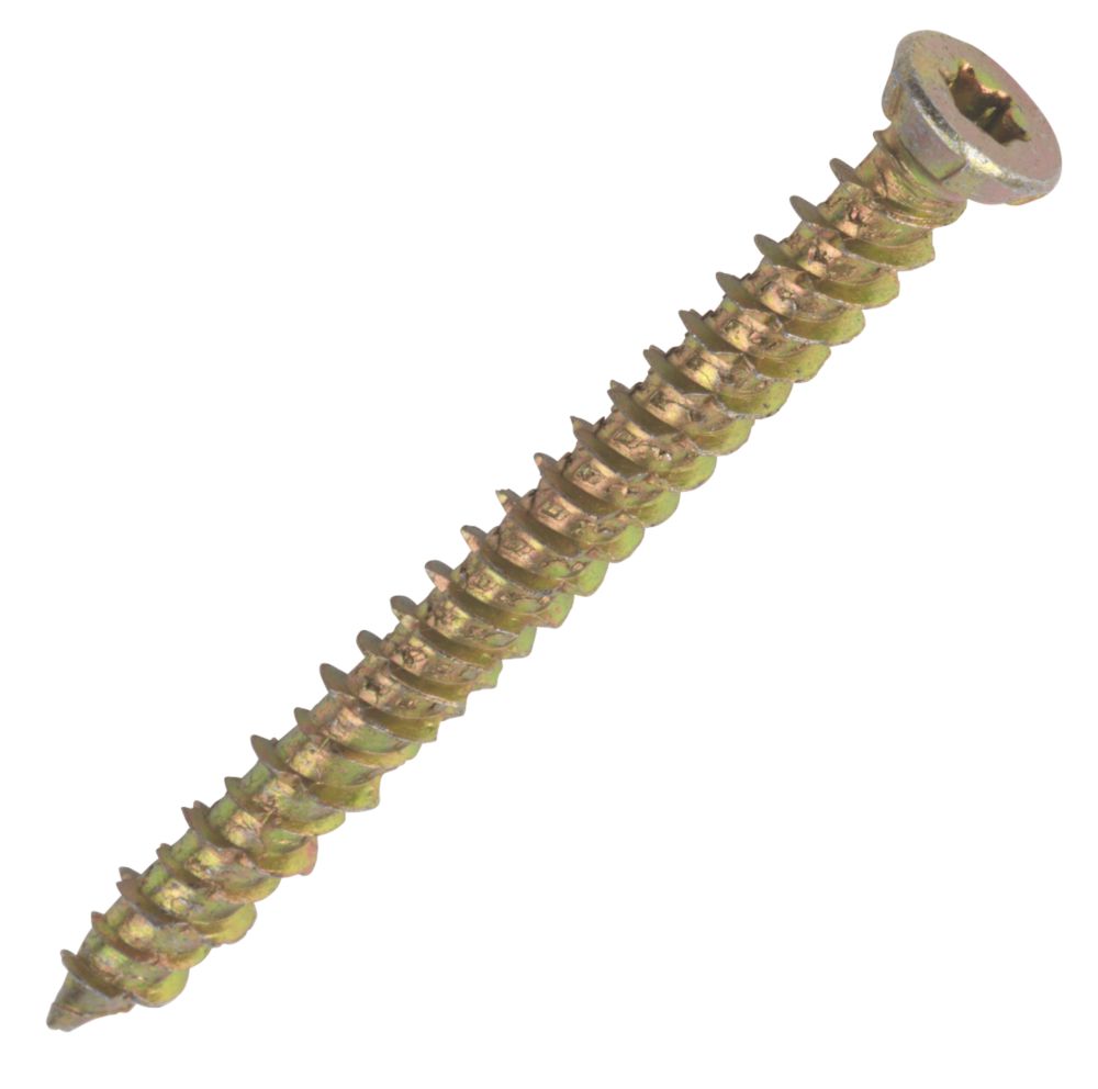 Easydrive TX Countersunk Concrete Screws 7.5mm x 80mm 100 Pack Screwfix
