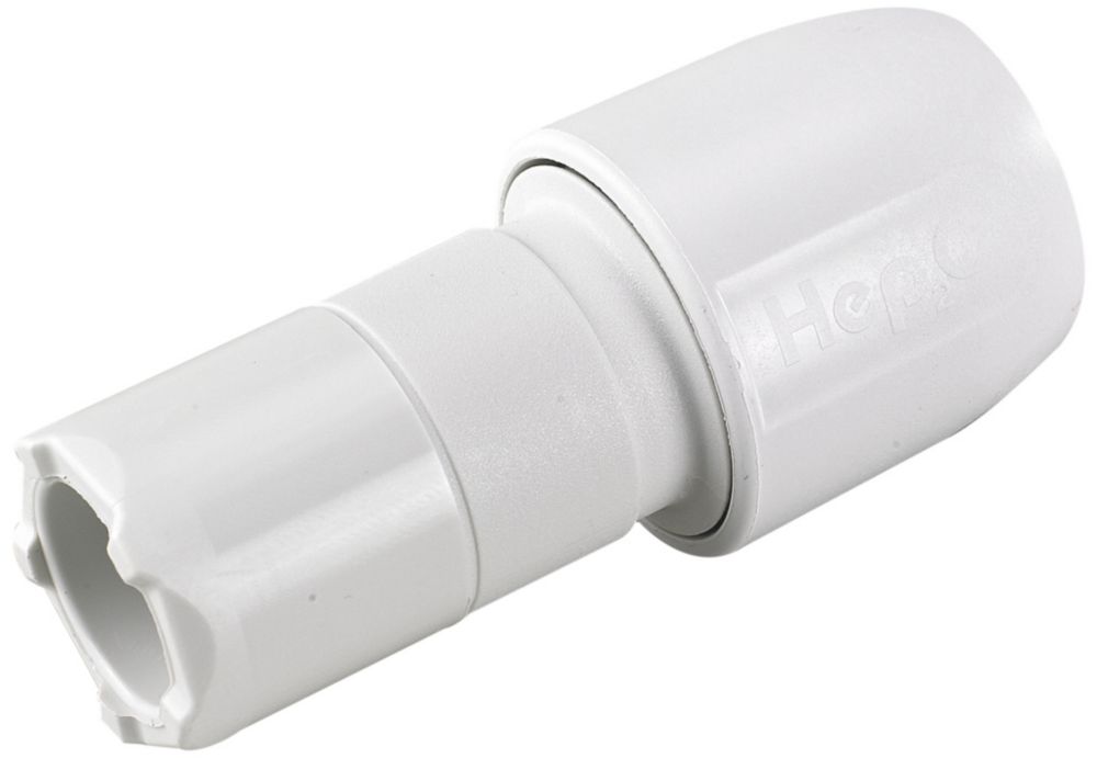 Hep2O  Plastic Push-Fit Stem Coupler F 15mm x M 22mm