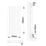 Flomasta  1200mm x 578mm 4282BTU White Vertical Designer Radiator