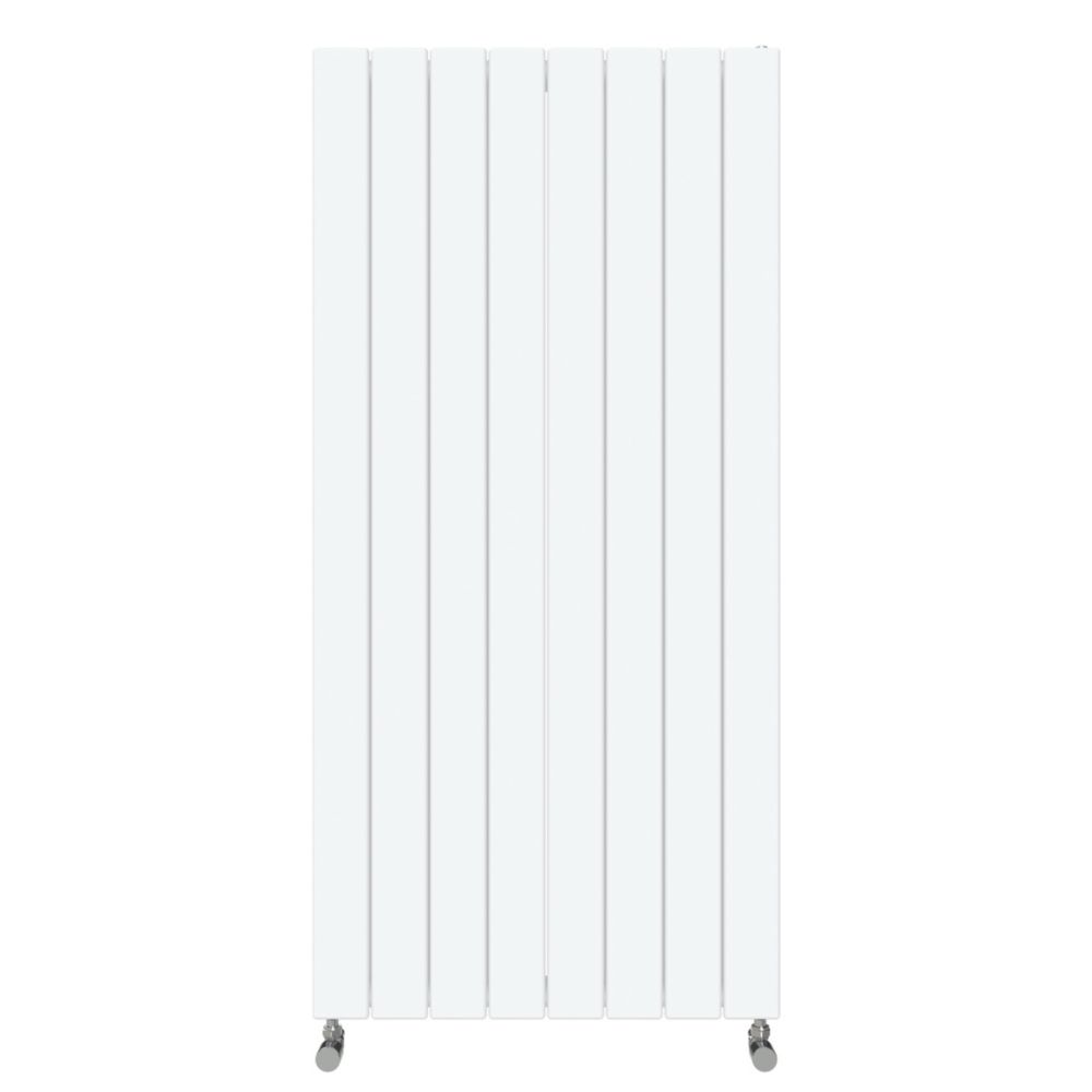 Flomasta 1200mm x 578mm 4282BTU White Vertical Designer Radiator