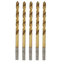 Erbauer  Straight Shank Metal Drill Bits 3mm x 61mm 5 Pack