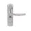 Smith & Locke Dos Fire Rated LoB Bathroom Door Handles Pair Satin Chrome