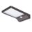 LAP Snape Outdoor LED Solar-Powered Floodlight With PIR Sensor Matt Black 400lm