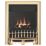 Focal Point Blenheim Brass Rotary Control Inset Gas High Efficiency Fire 500mm x 125mm x 585mm