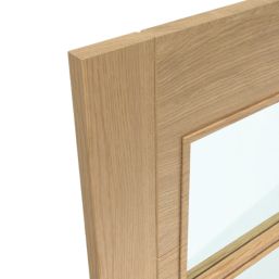 Green & Taylor  1-Clear Light Satin Lacquered Oak Wooden Ladder Internal Glazed Door 1981mm x 762mm