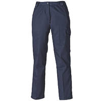Dickies Redhawk Ladies Work Trousers Navy Blue Size 8 31" L