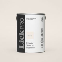 LickPro 5Ltr Smooth White 06 Masonry Paint
