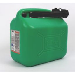 Hilka Pro-Craft Plastic Fuel Can Green 10Ltr
