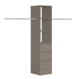 Spacepro  Interior Storage Tower Unit Grey 450mm x 2100mm
