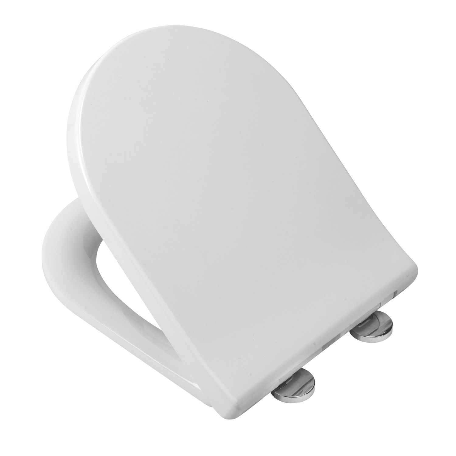 Croydex Malo Soft-Close with Quick-Release Toilet Seat Thermoset Plastic White (840KK)
