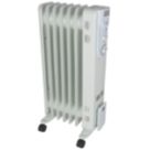 Freestanding 7-Fin Oil-Filled Radiator 1500W